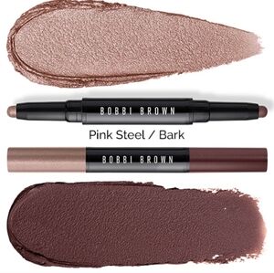 BOBBI BROWN Pink Steel Shimmer/Matte Bark CREAM EYESHADOW STICK